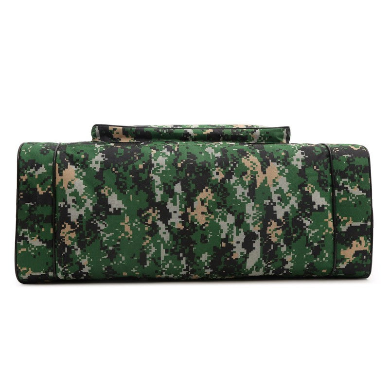 Large Capacity Camouflage Duffle Bag Travel Clothes Storage Bags Zipper Oxford Weekend Bag Thin Portable Moving Luggage Hand Bag