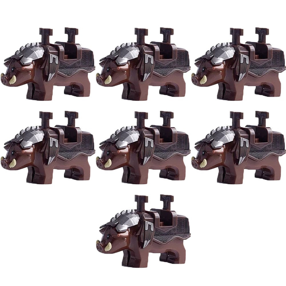 Blocos de Montar Zoológico Medieval Acessórios de Personagens Montarias Animais Cervos Elefantes Camelos Lobos Cavalos de Guerra Tijolos Brinquedos Presentes K080