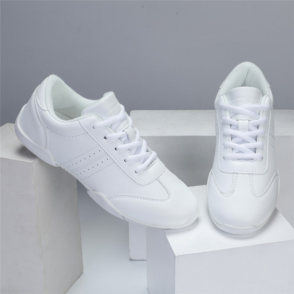 BAXINIER Girls Cheer Shoes for Women White Cheerleading Dance Sneakers Youth Shool Walking Shoes Athletic Training Tennis