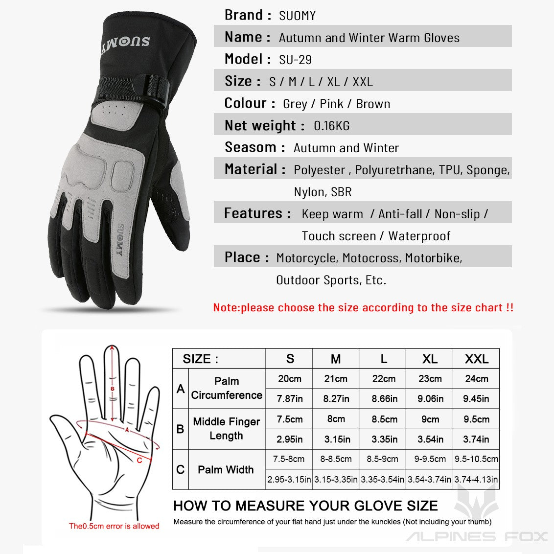Luvas de Motocicleta Impermeáveis e Corta-Vento Guantes Moto Luvas de Pilotagem de Motocicleta Tela Sensível ao Toque Luvas de Motocross de Inverno