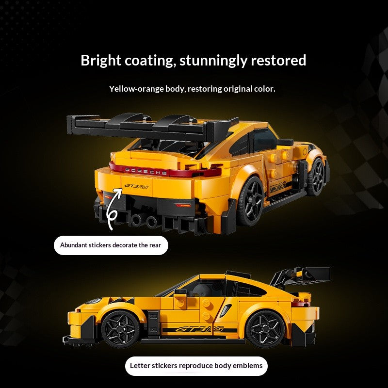 Lego Building Blocks Série Mecânica 911 Carro Esportivo Blocos de Montar Modelo de Corrida, Brinquedo de Carro de Alta Dificuldade Presente para Menino