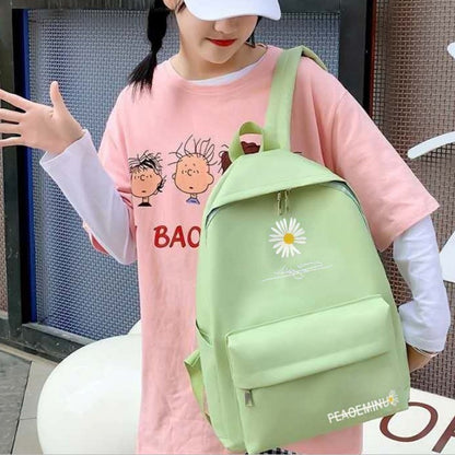 Mochila Infantil Estampa Margarida Pequena Mochila Escolar Infantil Mochila de Viagem Organizador de Roupas Mini Mochilas de Lona Unissex