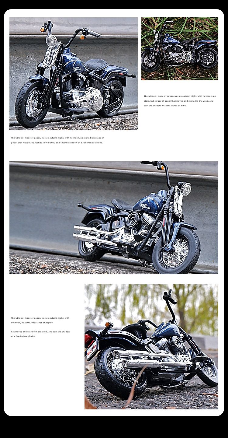 Maisto 1:18 Harley-Davidson 2008 FLSTSB Cross Bones Alloy Street Motorcycle Model Diecasts Metal Toy Collection Children Gifts