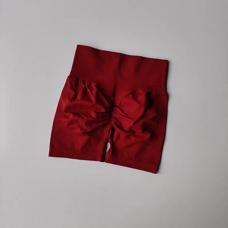 Summer High-Waist Women's Yoga Shorts Breathable Fitness Shorts Butt Lift Sports Running Cycling Push-Up Workout Gym Shorts