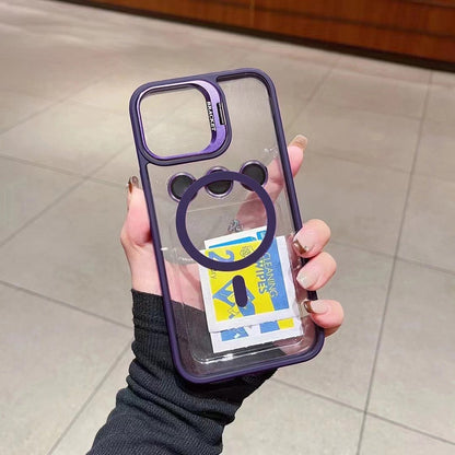 Capa de celular de luxo magnética à prova de choque para iPhone 17 Pro Max 16 15 14 13 12 11 17Air para Magsafe suporte protetor de lente de vidro
