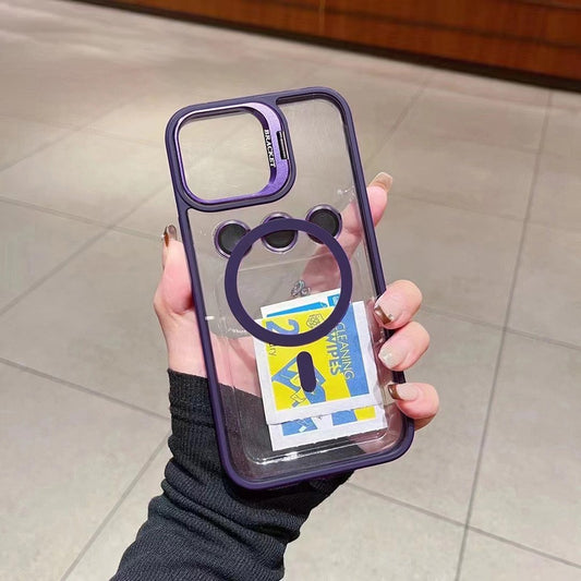 Luxury Magnetic Shockproof Phone Case For iPhone 17 Pro Max 16 15 14 13 12 11 17Air For Magsafe Stand Lens Protector Glass Cover