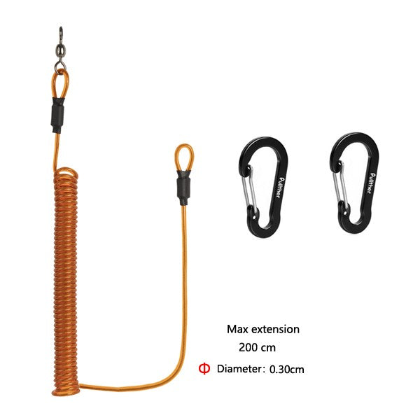 Ferramentas de pesca, cordas de segurança enroladas, alça de vara, cinto de amarração, acessórios de pesca, equipamento de pesca, equipamentos de pesca, fio antiperda, mosquetão.