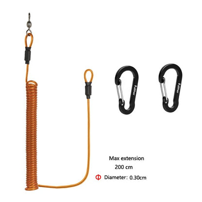 Ferramentas de pesca, cordas de segurança enroladas, alça de vara, cinto de amarração, acessórios de pesca, equipamento de pesca, equipamentos de pesca, fio antiperda, mosquetão.