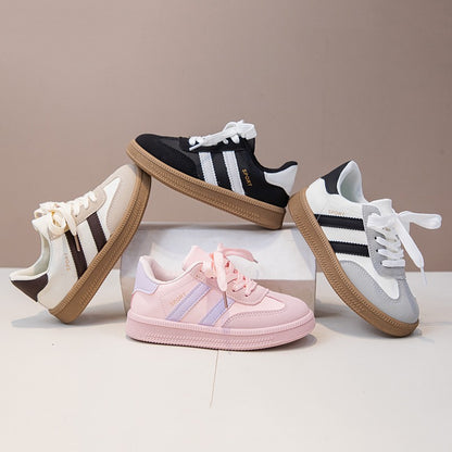 Children's Board Shoes Boys Sneakers 3-18 Years Old Khaki Boys Girls Single Shoes Four Seasons Non-slip Kids De Training Shoes