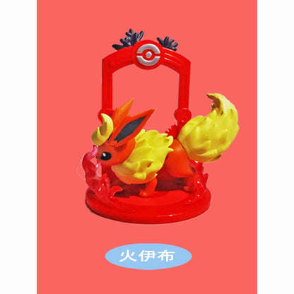 Pokémon Eevee, Vaporeon, Flareon, Espeon, Umbreon, Leafeon, Glaceon, Sylveon, Jolteon - Figura de Ação Surpresa (Blind Box) - Presente Autêntico