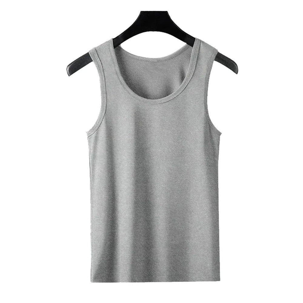 Men's Sport Slim Vest Summer Breathable Sleeveless Round Neck Gym Exercise Running Tank Top Male Sport Fitness Tees Undershirt