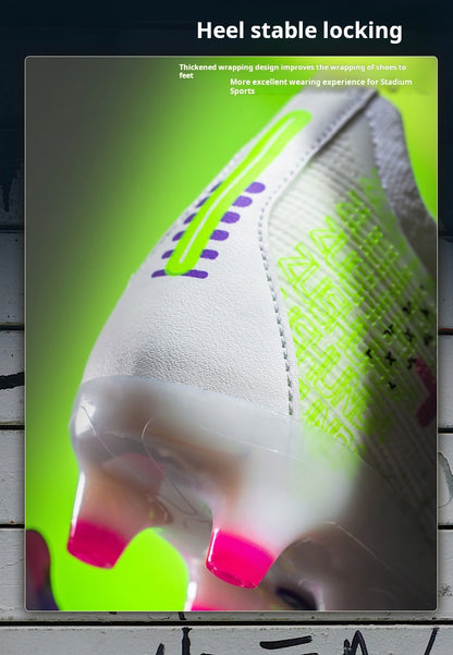 Soccer Shoes Men's Football Field Boots Grass Training Society Sports Soccer Cleats Without ShoeLaces Crampons De Football