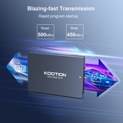 Unidade de Estado Sólido KOOTION SATA3 2.5 Polegadas 2TB 1TB 512GB 480GB 256GB 240GB 128GB 120GB SSD Discos Rígidos Internos Para Desktop Laptop