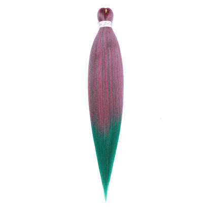Cabelo Sintético Trançado Pré-esticado Profissional Sem Coceira Fibra Que Sela Em Água Quente 30'' Ombre Textura Yaki Extensões de Cabelo para Trança