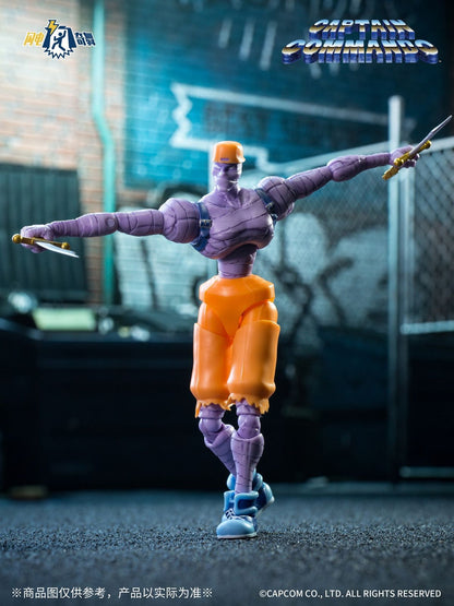 Capcom Captain Commando Criativo Anime 3.75 polegadas Bonecos de Ação Modelo Colecionável Brinquedos Decoração de Quarto Presente Surpresa Infantil