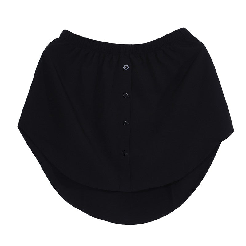 Detachable Underskirt Women Fake Shirt Irregular Skirt Tail Blouse Hem Cotton Extender Fake Hem Mini Skirt Fake Hem 6 Sizes