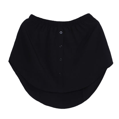 Detachable Underskirt Women Fake Shirt Irregular Skirt Tail Blouse Hem Cotton Extender Fake Hem Mini Skirt Fake Hem 6 Sizes