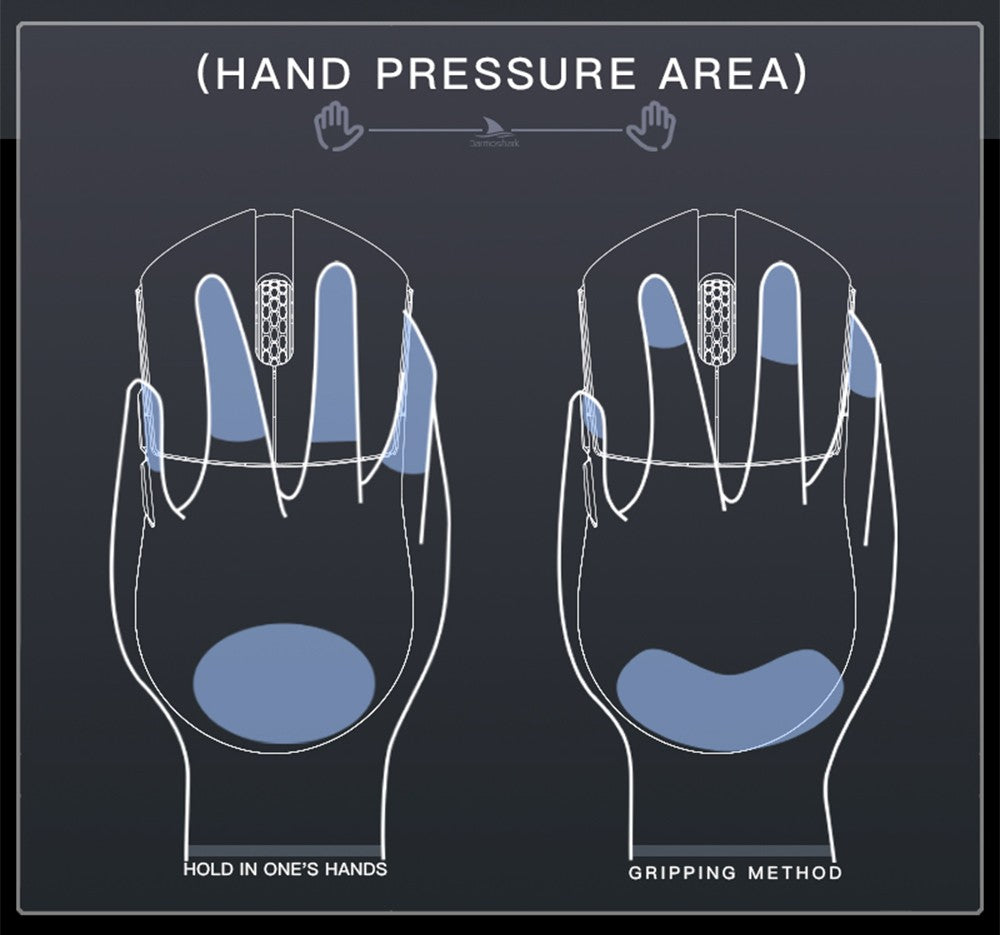 Darmoshark M3 V2 Gaming Mouse Double 8K Wireless Tri Mode 26KDPI PAW3395 Sensor Big Hand Game Macro Mouse For Computer Laptop PC