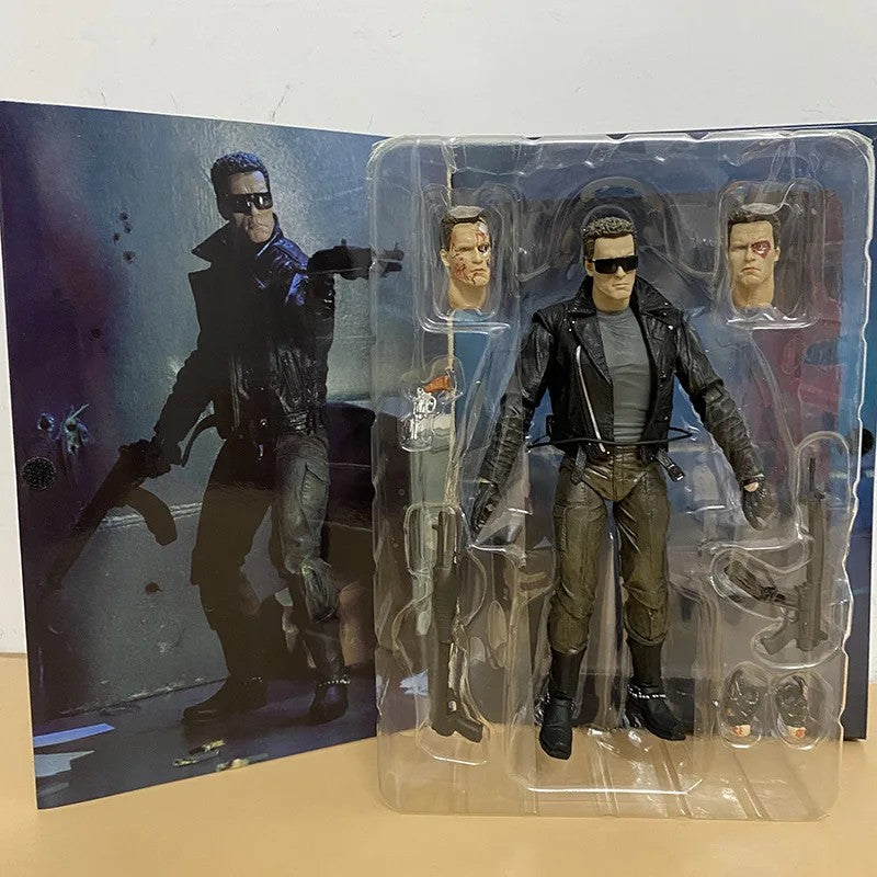 NECA Figure Terminator 2 Judgment Day T800 Sarah Connor T-800 Arnold Schwarzenegger Commando Action Figure Model Collectible Toy