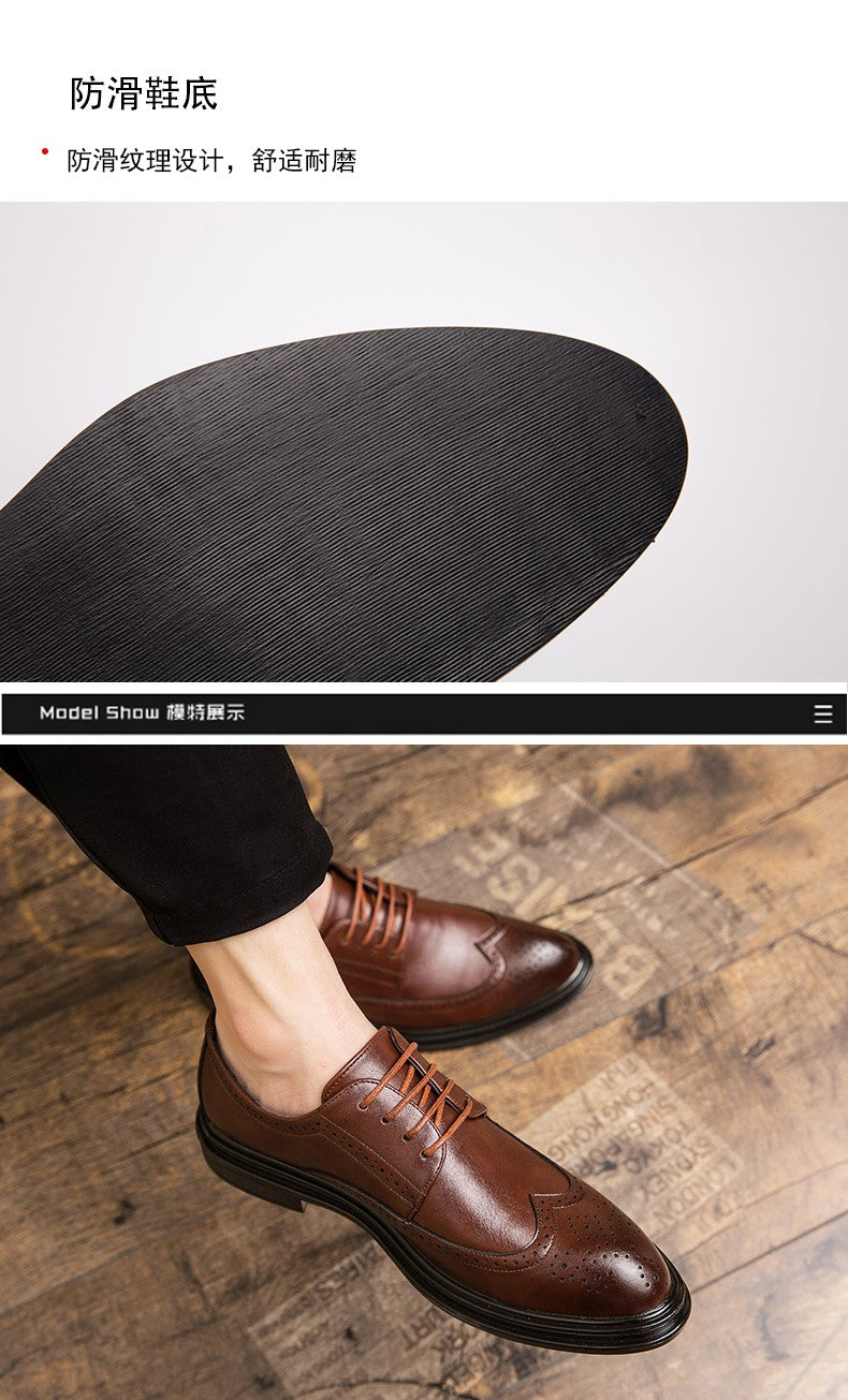 High Quality Men's Dress Shoes Classic Formal Oxford Leather Shoes Men Casual Brogues Business Shoes Man Loafers