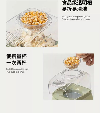 220V SOIKOI Mini Popcorn Maker Automatic Home Machine for Kids Corn Popper AD