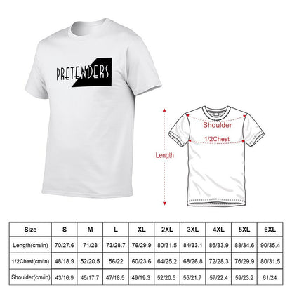 Pretenders Band T-Shirt black cotton t-shirt plain for man package man t shirts cotton T-Shirt