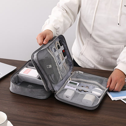 Single-layer / Three-layer Electronic Storage Pouch, Travel Cable Organizer Pouch, Portable Electronic Accessories Bag, Portable