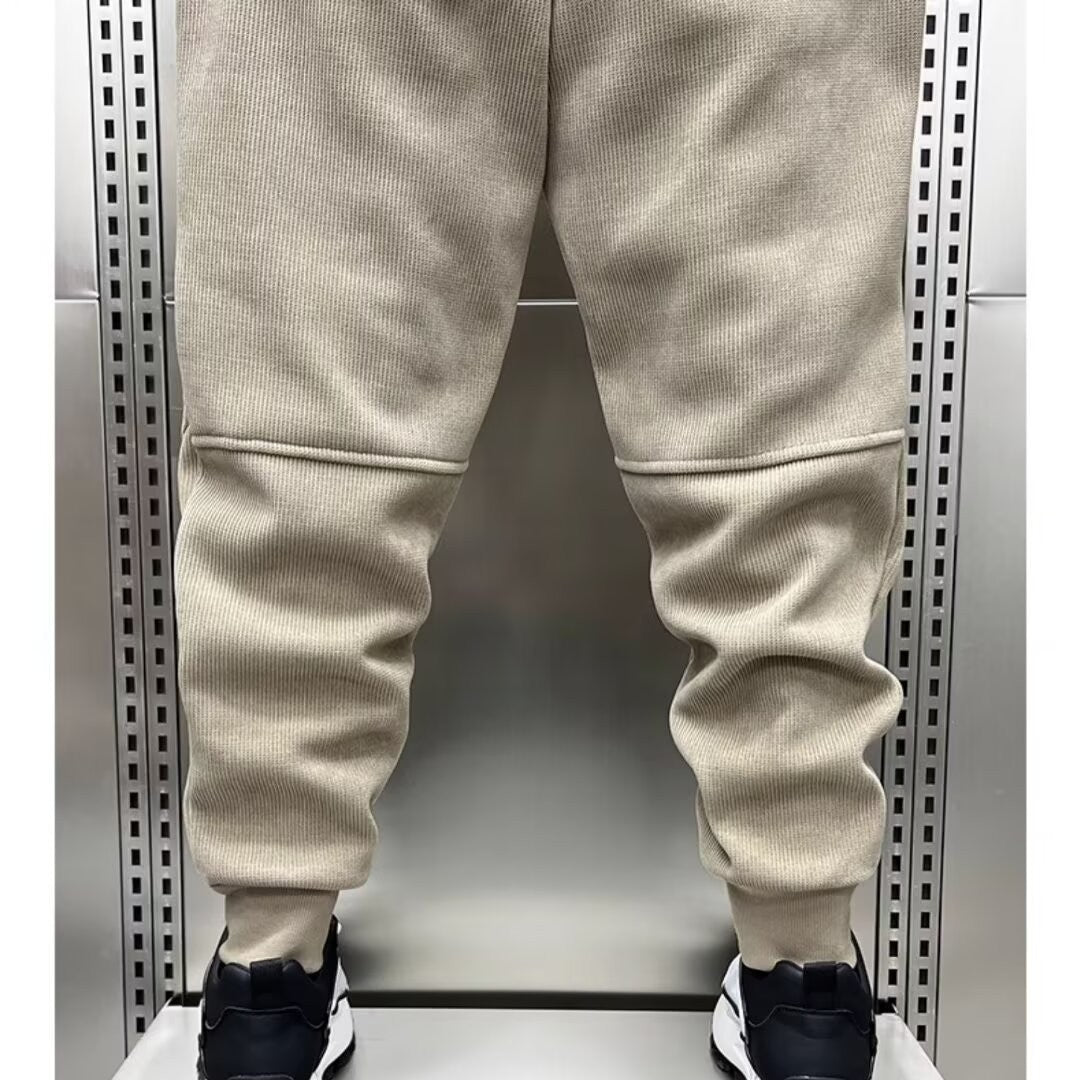 Calças Casuais Masculinas Americanas Calças de Algodão de Alta Qualidade para Outono Inverno Uso Diário Masculino Casual Calças de Moletom Soltas de Tamanho Grande