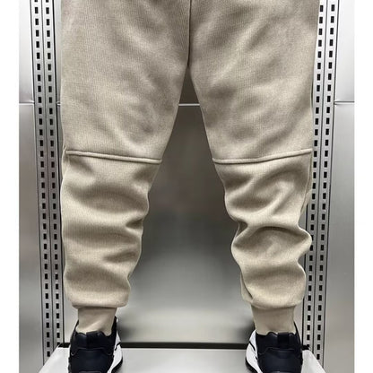Calças Casuais Masculinas Americanas Calças de Algodão de Alta Qualidade para Outono Inverno Uso Diário Masculino Casual Calças de Moletom Soltas de Tamanho Grande