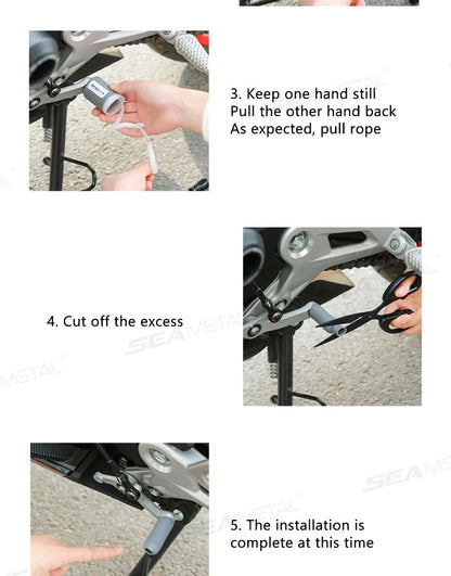 Capa para Alavanca de Câmbio de Moto BLALION Antifurto Sapatos de Silicone Autorretrátil Equipamento de Proteção para Pilotagem de Moto