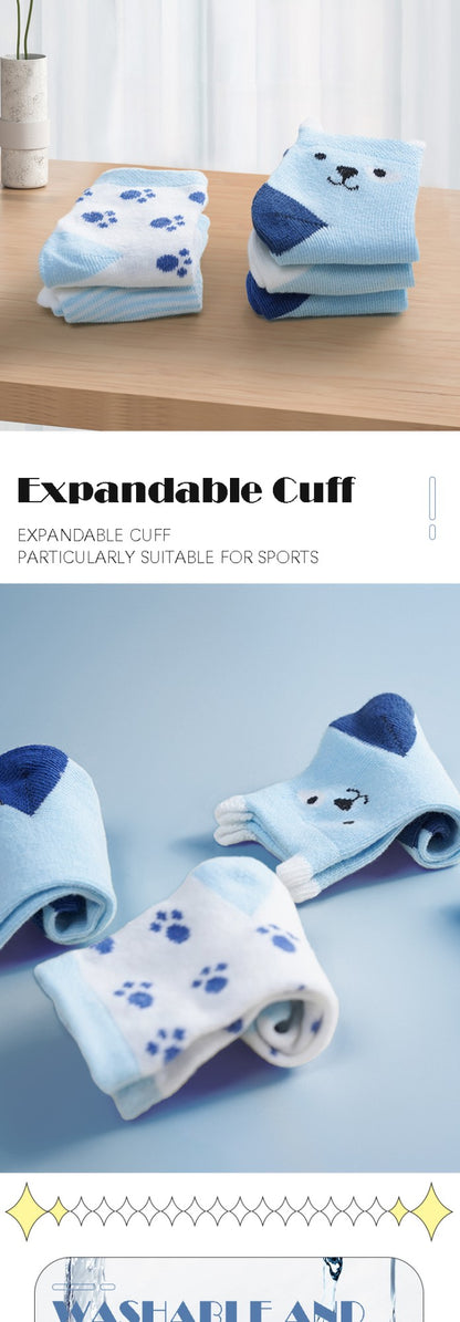 10 Pairs Baby Socks Newborn Baby Boy Girls Infant Cute Cartoons Fashion Soft Cotton Short Socks For 0-3 Years Kid's Socks