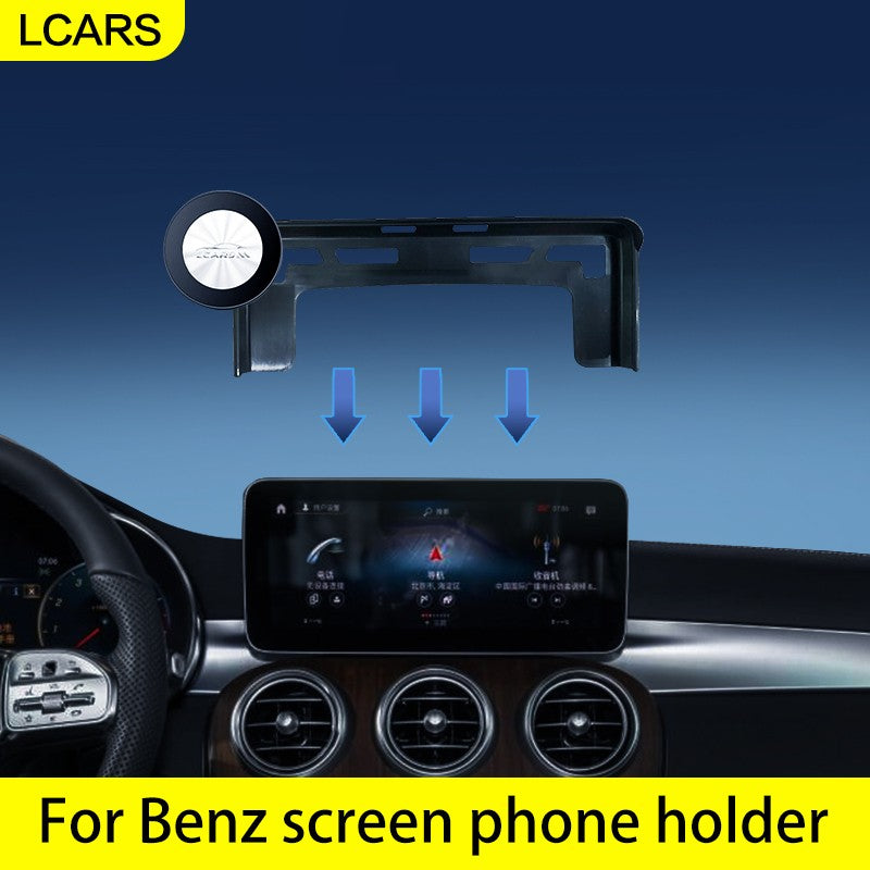 Suporte Magnético para Telefone Veicular Para Mercedes Benz CLA GLA GLC Classe A/B/C/V Painel Tela Navegação Acessórios Automotivos