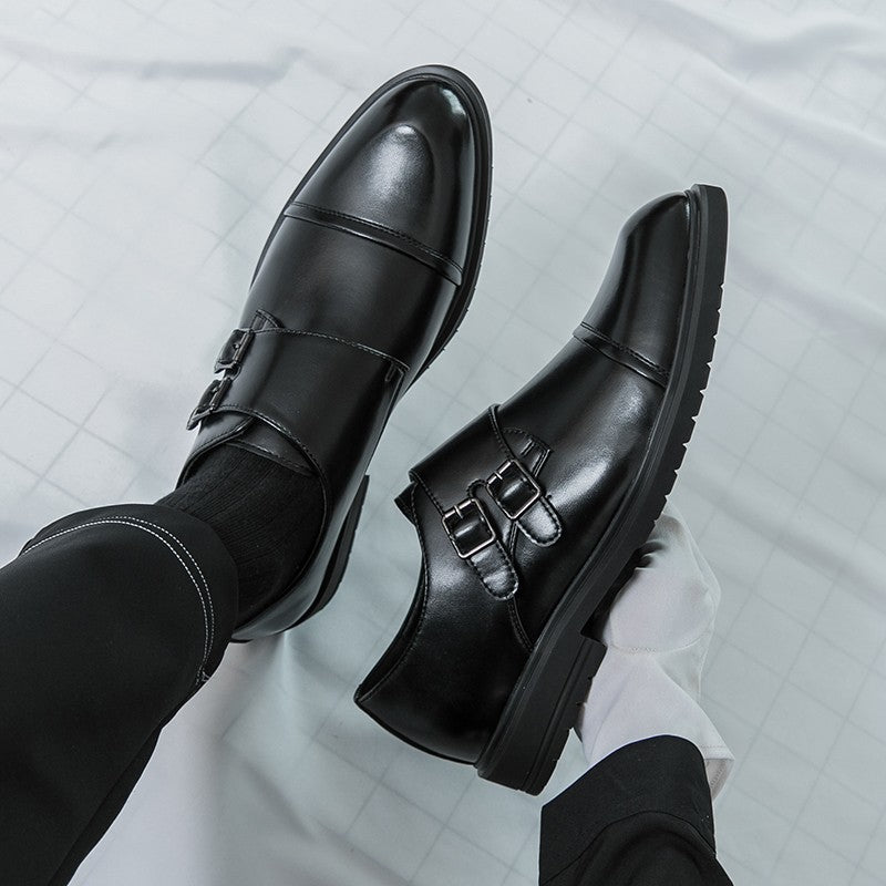 Brand New Men's Pointed Comfortable Business Banquet Oxford Shoes Fashion Spring Men's Breathable Casual Wedding Leather Shoes