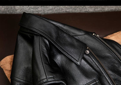 New Classic Motorcycle Men's Leather Jacket PU Leather Coat Men Windbreak Biker Leather Jacket Men Autumn Winter Outerwear 3XL