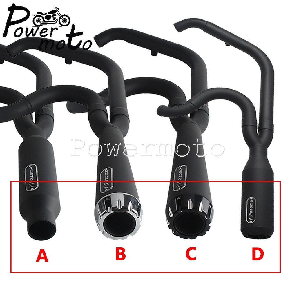 Motorbike Exhaust Pipes Exhaust Baffle Muffler For Harley M8 Softail Low Rider S T Fat Street Bob Standard Slim Deluxe 2018-2025