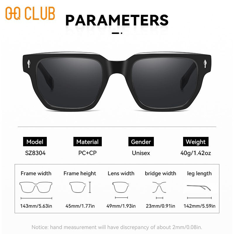 O-Q CLUB Óculos de sol polarizados masculinos para homem Óculos de luxo Óculos de sol femininos Luneta de pesca Polarização Óculos de sol femininos