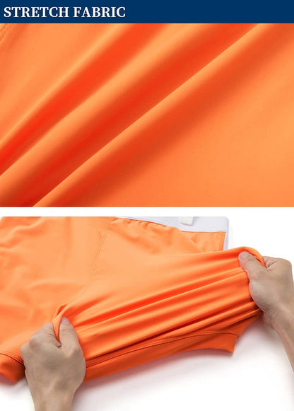 MAGCOMSEN Men's Swimwear Shorts Summer Quick Dry Swimming Trunks Surf Board Shorts Boxer Briefs Swimsuit Beach Sunbathing Shorts