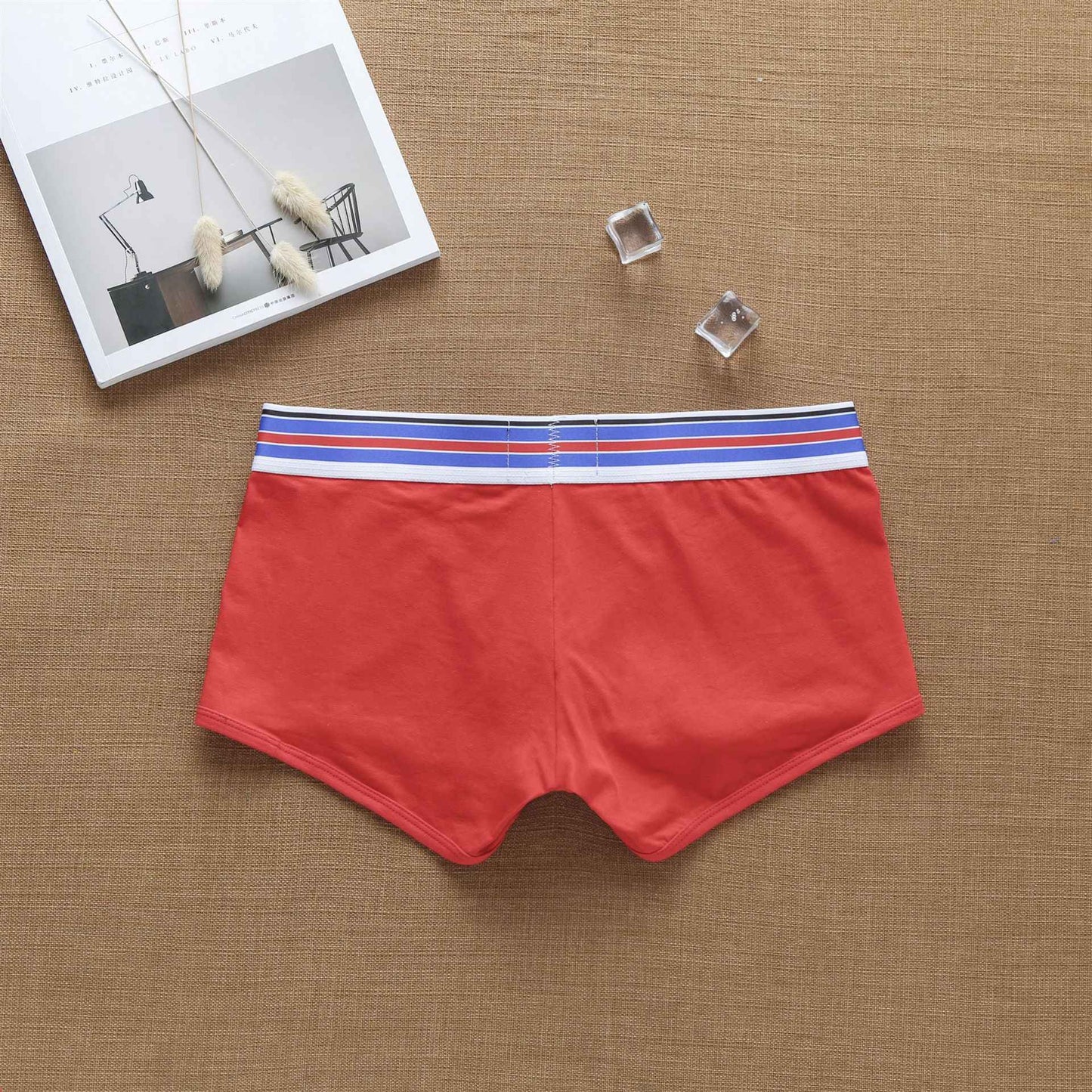 Men's fashion super cool European and American pure cotton boxers student youth underpants
