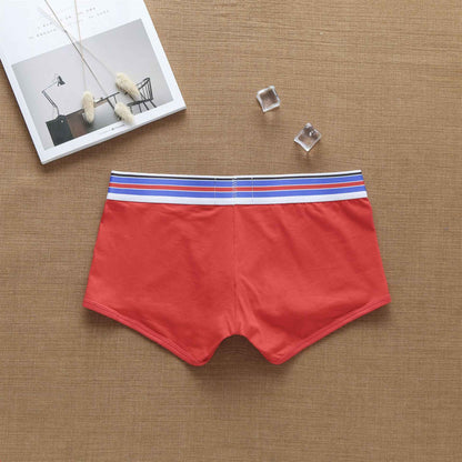 Men's fashion super cool European and American pure cotton boxers student youth underpants