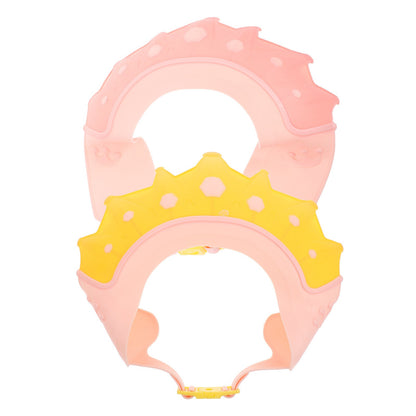 2Pcs Baby Shower Cap Adjustable Soft Silicone Bath Hat Toddler Hair Washing Shield Ear Protection Baby Shower Cap
