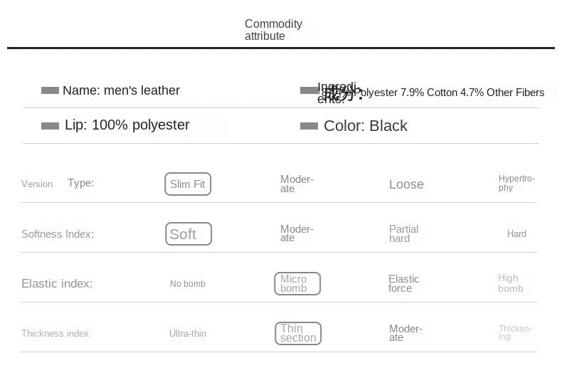 Men SprAutumn Thin Style Motorcycle Leather Jacket Fashionable Motorcycle Leather Jacket Fabric Soft Version Slim Simple Coat