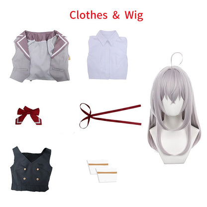 Anime Alisa Mikhailovna Kujou Cosplay Costume Wig Girl Jk Uniforms Hair Women Role Play Party Halloween Outfits Set