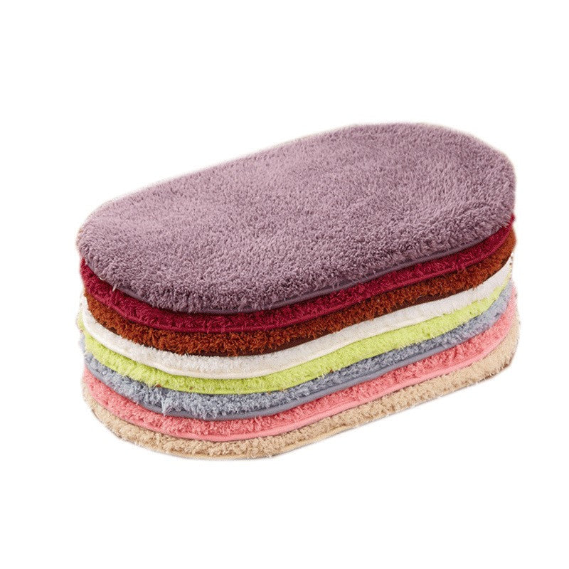 1Pc Microfiber Bathroom Comfortable Bath Pad Anti Slip Mat Bathtub Room Living Room Door Stairs Bathroom Foot Floor Mats 50*30cm