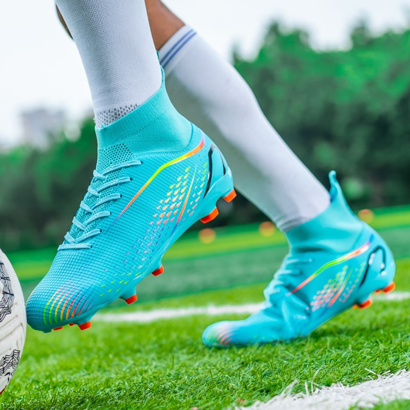 MenOutdoor Football Boots Professional Training Soccer Shoes Soccer Cleats Turf Futsal Match Grass Unisex Non-slip Breathable