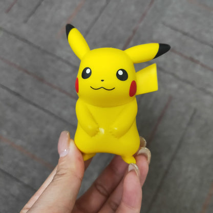 Pokémon Anime Bonecos de Ação Brinquedos Pikachu Modelo Charmander Psyduck Squirtle Jigglypuff Bulbasaur Bonecas Colecionáveis Kawaii Presente Infantil