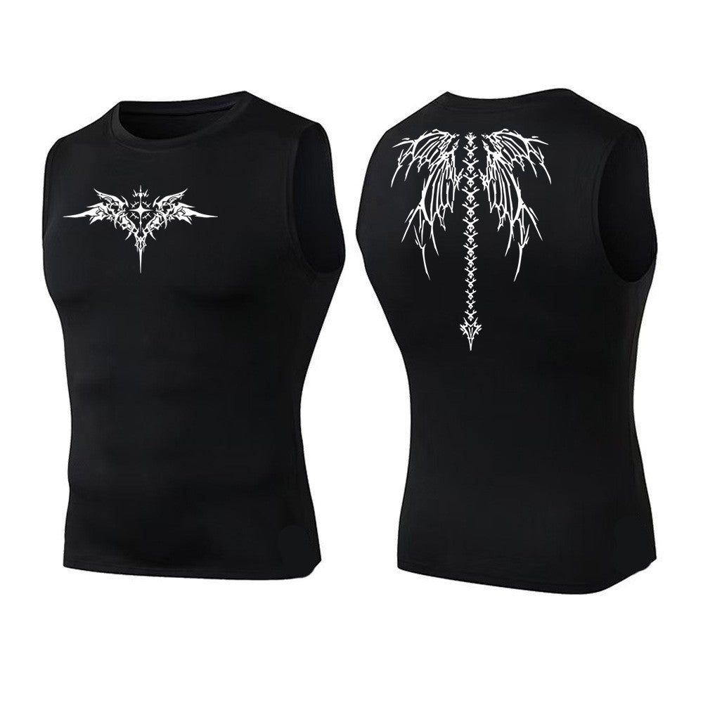 Ionic Shaping Vest For Men Ice-Silk Slimming Vest Body Shaper Compression Shirts Tank Top Tummy Control Sleeveles Fitness Shirts