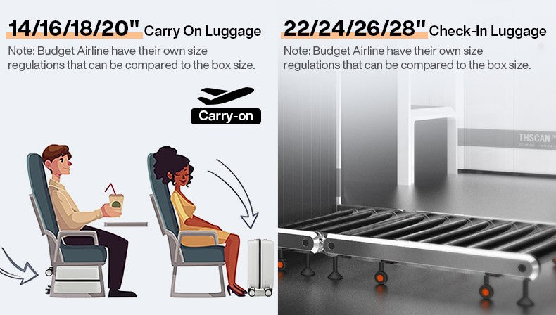 Mixi Puristic Design Travel Luggage Rolling Wheel Hardside Women Suitcase Men Trolley Case 16 20 Carry On/Big 22 24 26 28 Inch