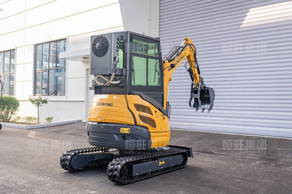Ar Condicionado Cabine Escavadeira Mini de Esteira 2,5 Toneladas Trator Agrícola a Diesel Mini Escavadeira Hidráulica Máquinas de Construção