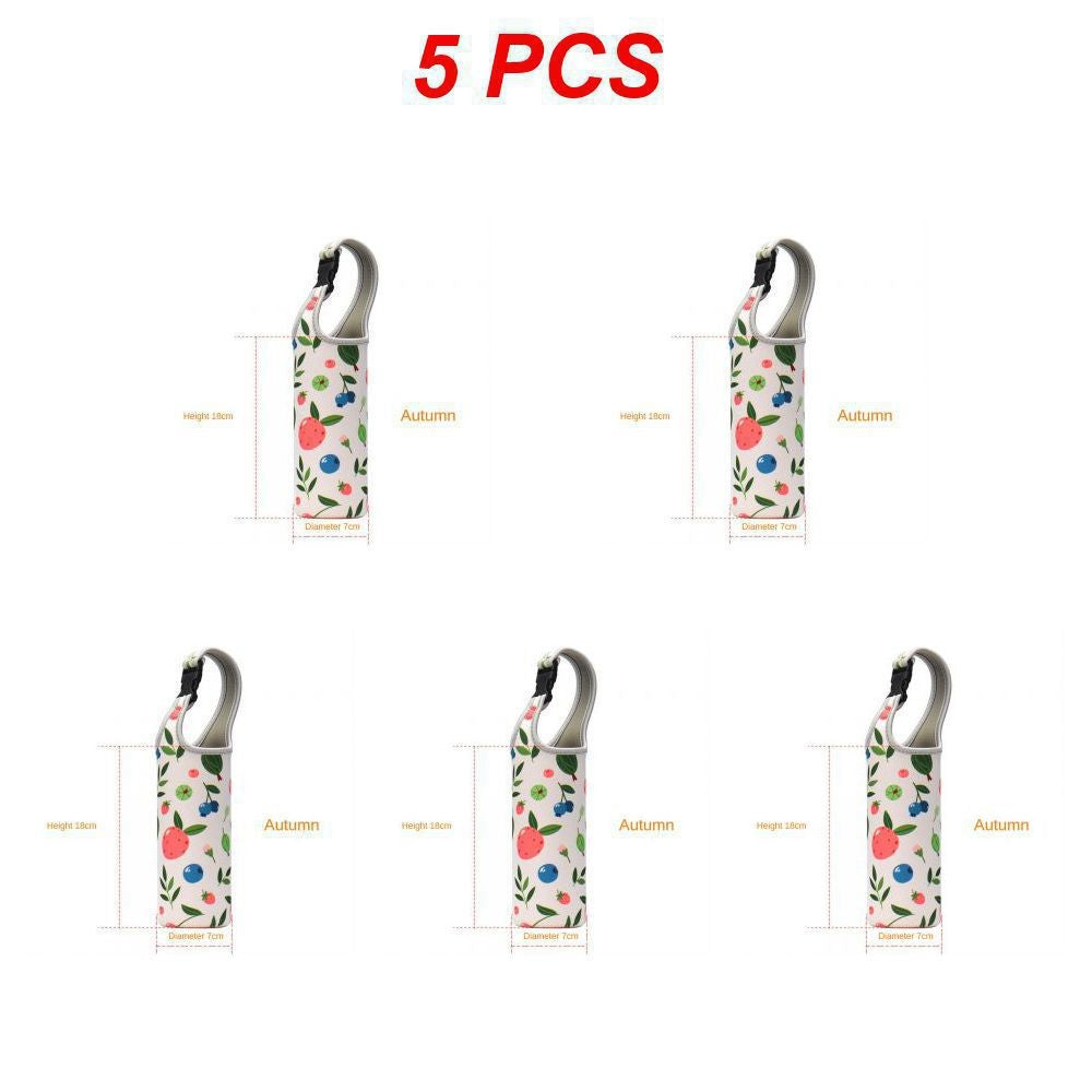 Baby Bottle Cover Portable Water Bottle Case Sleeve Sports Insulation Water Bottle Covers Pouch With Strap Holder Bottle Bag