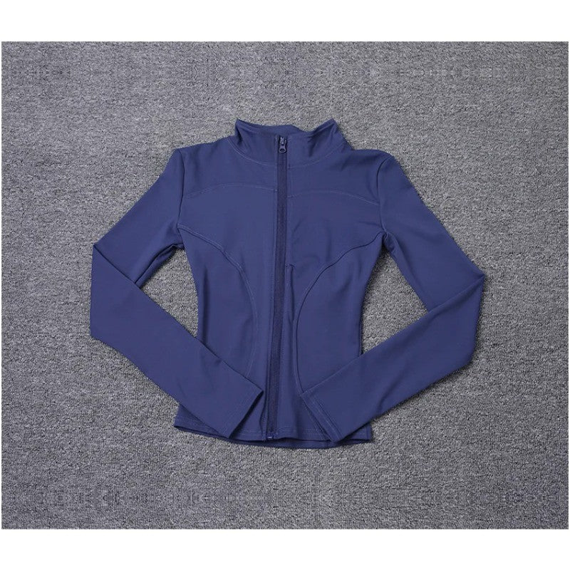Women Sport Jacket Long Sleeve Shirt Workout Coat Gym Training Clothing Yoga Sportswear